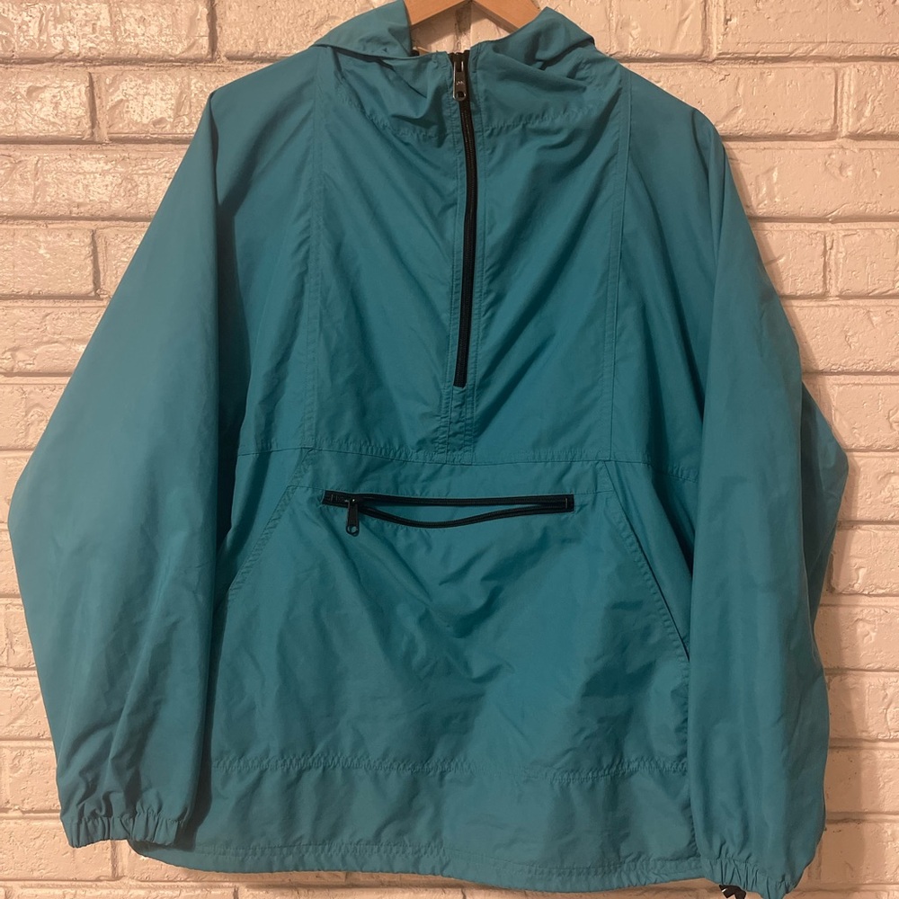 Vintage LL Bean woman Medium M Pullover Anorak Windbreaker